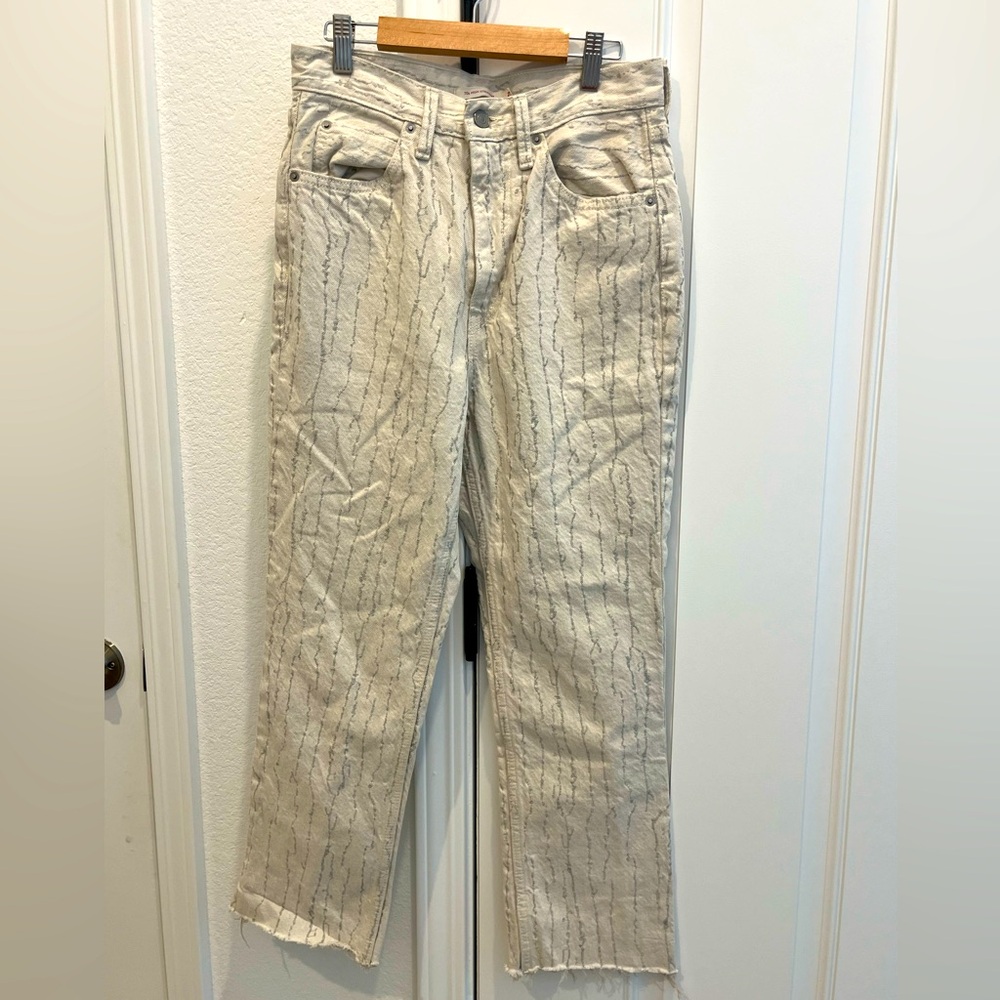 Levi’s Strauss & Co. 70’s High Straight Striped Jeans Cutoff
